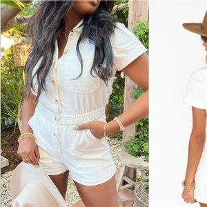 Show Me Your MuMu white cannon romper
